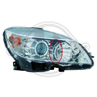 DIEDERICHS 1672081 Основная фара  для MERCEDES-BENZ C-CLASS (Мерседес К-класс)