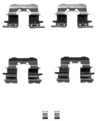 Комплектующие, колодки дискового тормоза HELLA 8DZ 355 203-911 для TOYOTA AVENSIS