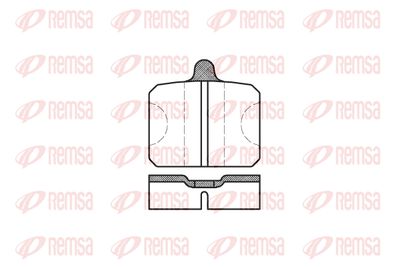 Комплект тормозных колодок, дисковый тормоз REMSA 0118.00 для SKODA 105,120