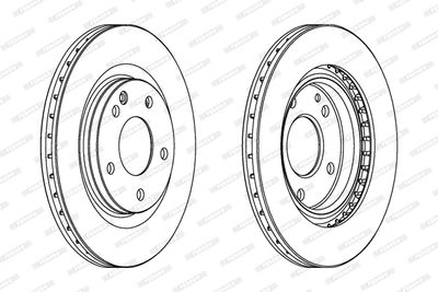 Bromsskiva FERODO DDF1173