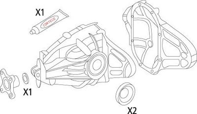 CORTECO Dichtungssatz, Differential