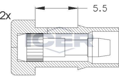 Сигнализатор, износ тормозных колодок ICER 610045 E C для FIAT ARGENTA