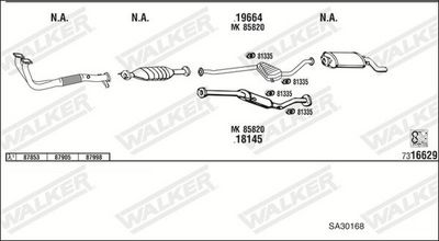 Изпускателна система WALKER SA30168