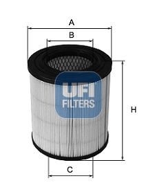 Luchtfilter 135x119x67 past: ATMOS E 140, E 170  ECOAIR A 21, A 26, A 36  INGERSOLL RAND SSR20 HP, SSR25 HP, SSR30 HP