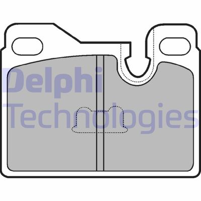Комплект тормозных колодок, дисковый тормоз DELPHI LP486 для PORSCHE 924