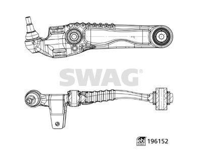 Wahacz, zawieszenie koła SWAG 33112020