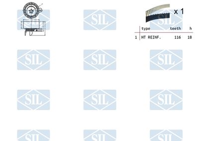 SET CUREA DE DISTRIBUTIE Saleri SIL TK1373 1