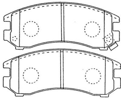 Комплект тормозных колодок, дисковый тормоз FIT FP0357 для SUZUKI SWIFT