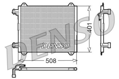 DENSO DCN02009 Радиатор кондиционера  для AUDI A2 (Ауди А2)