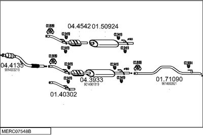 SISTEM DE ESAPAMENT MTS MERC07548B014844