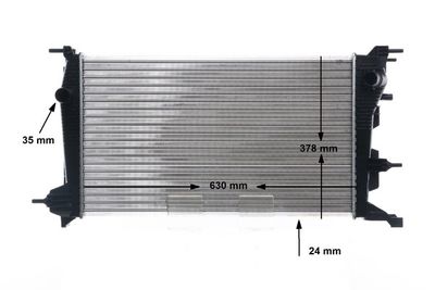 Chladič, chladenie motora MAHLE CR 840 001S