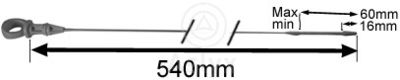 Указатель уровня масла Aslyx AS-506196 для PEUGEOT RIFTER