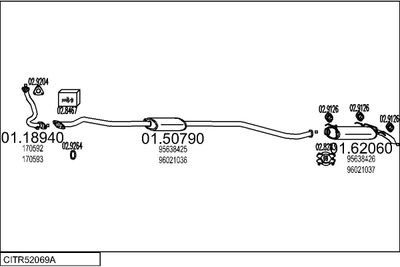 SISTEM DE ESAPAMENT MTS CITR52069A004054