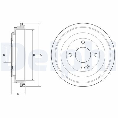 TAMBUR FRANA DELPHI BF618