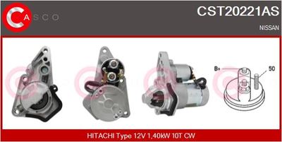 Стартер CASCO CST20221AS для NISSAN NOTE