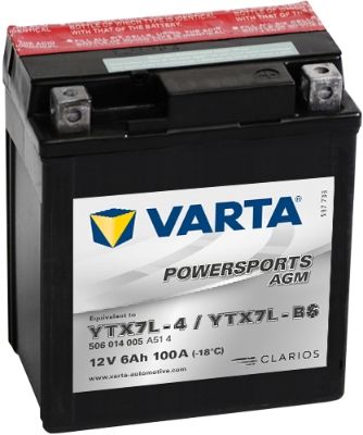 Стартерная аккумуляторная батарея VARTA 506014005A514 для SUZUKI SIXTEEN