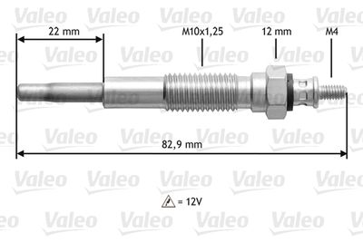 Свеча накаливания VALEO 345148 для MAZDA MPV