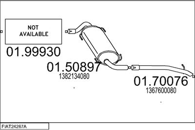 SISTEM DE ESAPAMENT MTS FIAT24267A030473
