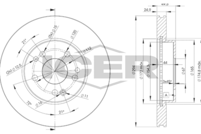 спирачен диск ICER 78BD2412-2