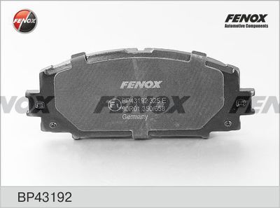 Комплект тормозных колодок, дисковый тормоз FENOX BP43192 для DAIHATSU CHARADE