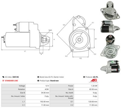STARTER AS-PL S5514S 4