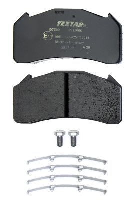 Remblokken set Achter/Voor MERITOR B-DUCO past: VOLVO FL D6B-D6B250 03.00-
