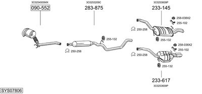 SISTEM DE ESAPAMENT BOSAL SYS07806