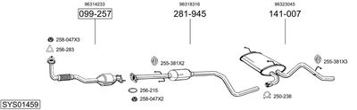 SISTEM DE ESAPAMENT BOSAL SYS01459