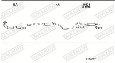 Изпускателна система WALKER FO30617
