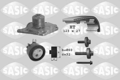 3904003 SASIC Водяной насос + комплект зубчатого ремня