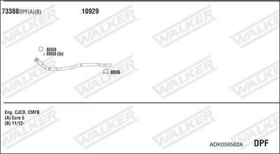 Изпускателна система WALKER ADK059562A
