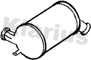 Filtr sadzy / filtr cząstek stałych, układ wydechowy KLARIUS 7H0254700LX