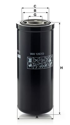 Hydraulisch filter past: CATERPILLAR 561 N, 938H, 950H, 953C, 962H, 963C, 966H, 972H, 973C, 980C, 980F, D5N, D6N, D8 T, D8R, 38H, 62H