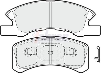 Fahren Brake Pad Set, disc brake FBP3614