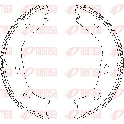 Szczęka hamulcowa, hamulec postojowy REMSA 4058.01