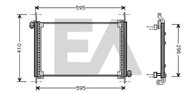 Конденсатор, кондиционер EACLIMA 30C25047 для FIAT MAREA