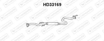 VENEPORTE HD33169 Глушитель выхлопных газов  для HONDA CIVIC V седан (EG, EH) 1.6 16V Vtec (EH9)