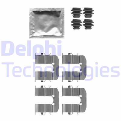 Комплектующие, колодки дискового тормоза DELPHI LX0512 для HYUNDAI i20
