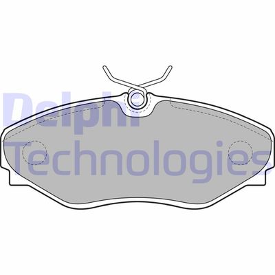Комплект тормозных колодок, дисковый тормоз DELPHI LP1767 для RENAULT AVANTIME