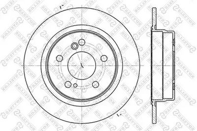 спирачен диск STELLOX 6020-3326K-SX