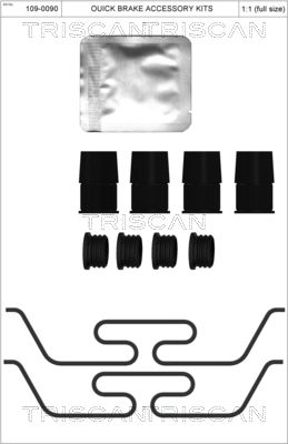 Комплектующие, колодки дискового тормоза TRISCAN 8105 101678 для JAGUAR XE