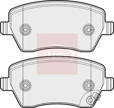 APEC Brake Pad Set, disc brake PAD1664