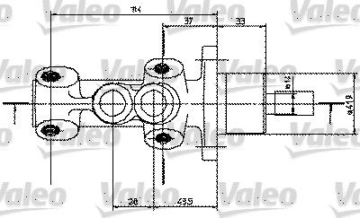 VALEO 350819 Ремкомплект тормозного цилиндра  для PEUGEOT 306 (Пежо 306)