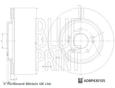 BLUE PRINT Bremsscheibe (ADBP430105)