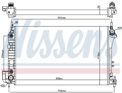 RADIATOR RACIRE MOTOR NISSENS 63023 4