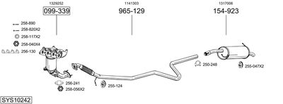 SISTEM DE ESAPAMENT BOSAL SYS10242