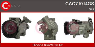 CASCO CAC71014GS Компрессор кондиционера для DACIA LOGAN MCV II