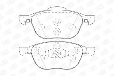 BREMSBELAGSATZ SCHEIBENBREMSE CHAMPION 573753CH 1