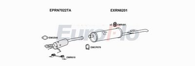 Układ wydechowy EUROFLO RNMAS23D7015
