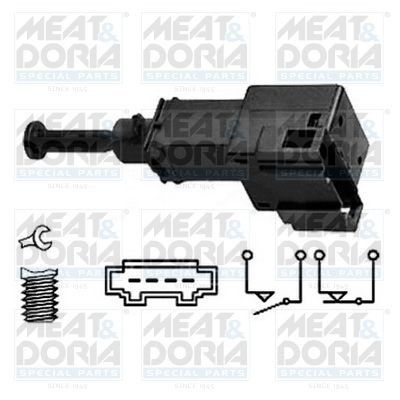 MEAT & DORIA 35035 Выключатель стоп-сигнала  для AUDI A2 (Ауди А2)
